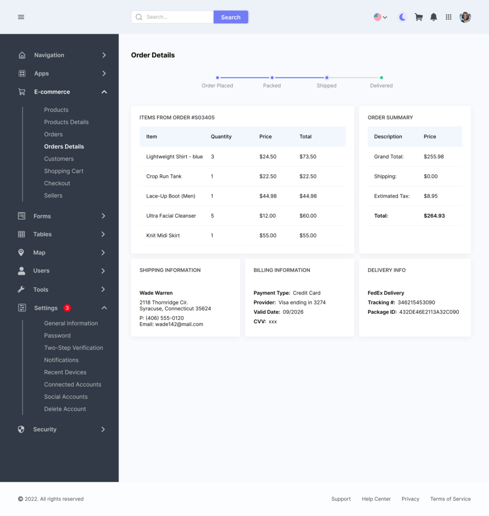 Admin Dashboard UI/UX Design