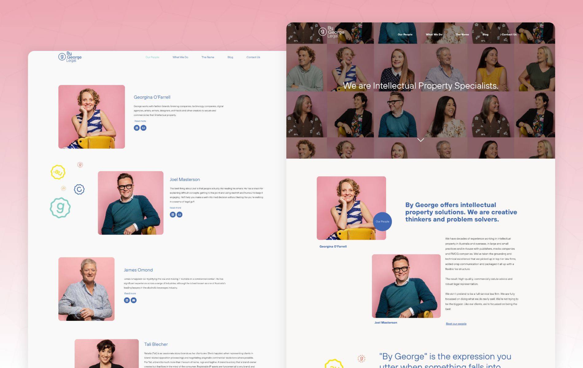 Law Firm Website Design Mockups